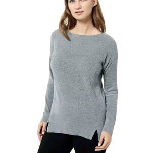 Barefoot Dreams Cozy Chic Ultra Lite Dockside Pullover Dolphin Blue Gray Size L